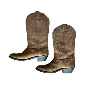 Masterson Cowboy Boots Brown Leather Women’s Size 6.5